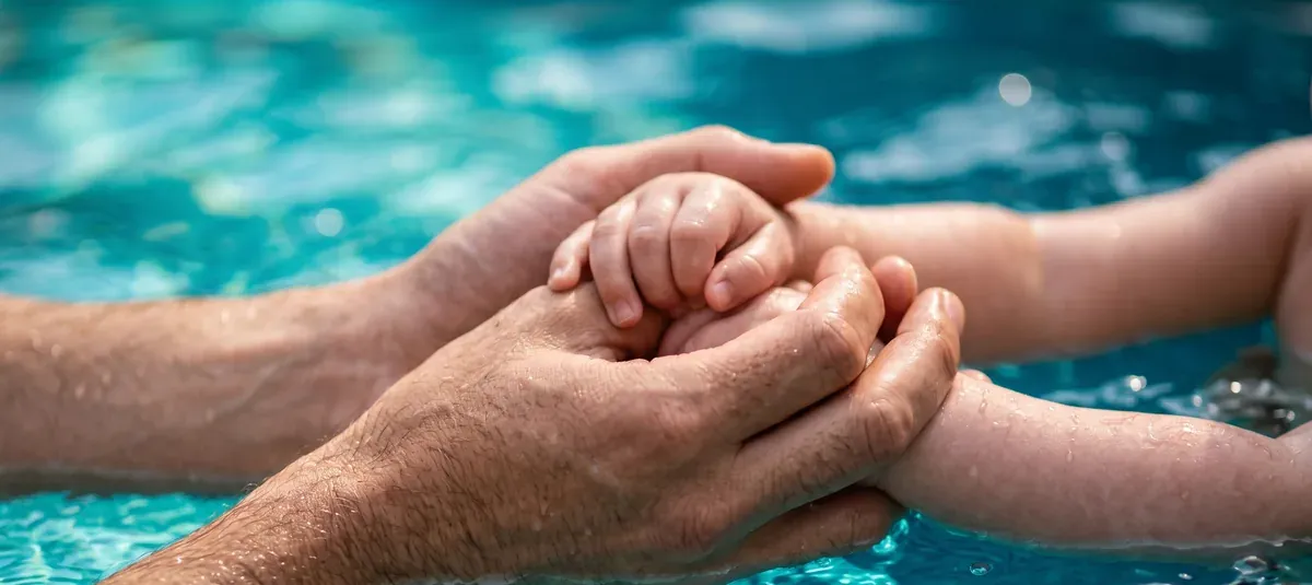 Una lezione di acquaticità neonati e bimbi 2 mesi–4 anni a GiZeta Sport, Lago di Como